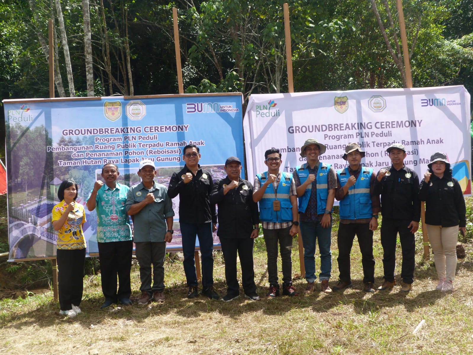Kegiatan Groundbreaking Ceremony dan Penanaman Pohon (Reboisasi) antara PT. PLN dengan Tahura Lapak Jaru.
